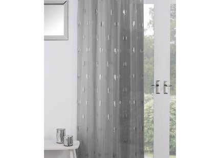 Birch Voile Panel 183cm Silver