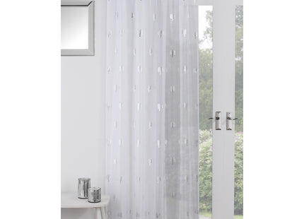 Birch Voile Panel 137Cm White