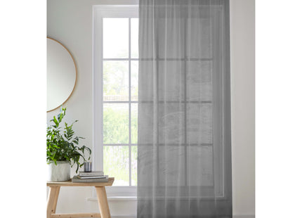Crystal Voile Panel Grey 137cm
