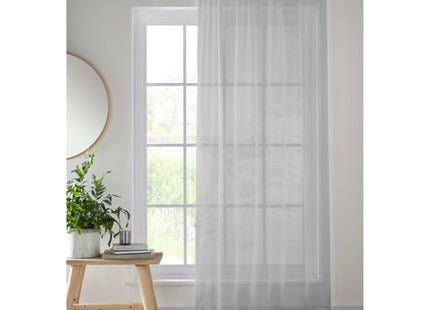 Crystal Plain Voile Panel Silver 229cm