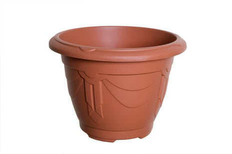 33cm Round Venetian Planter Terracotta