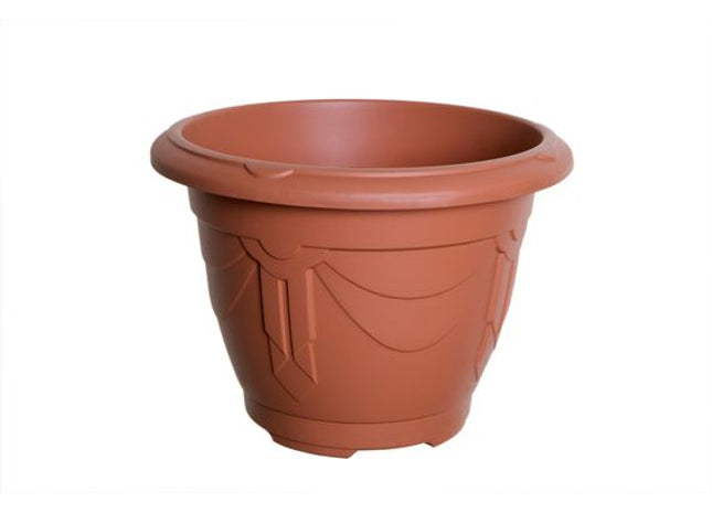 33cm Round Venetian Planter Terracotta