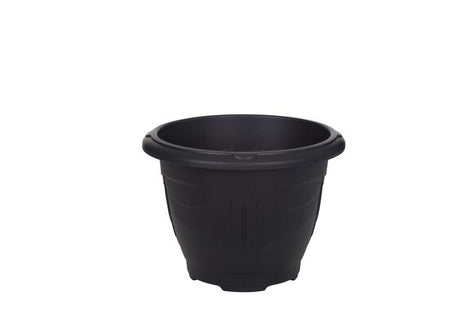 33cm Round Venetian Planter Black