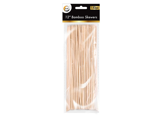 12" Bamboo Skewers 150Pc