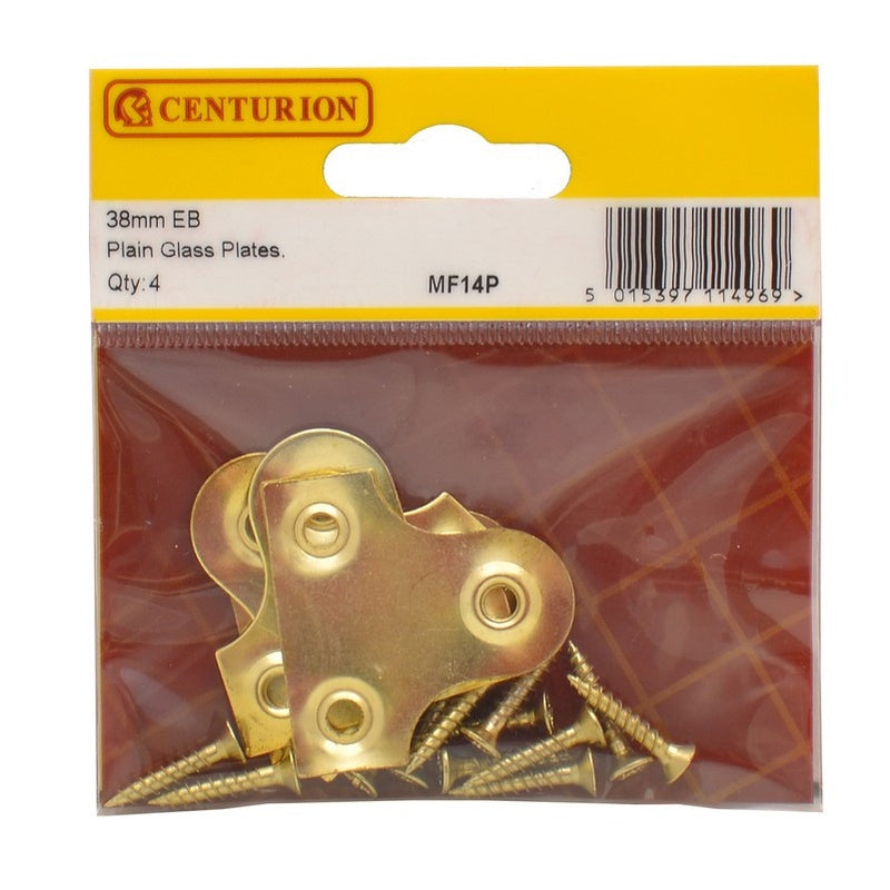 38mm Plain Glass Plates