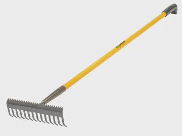 Roughneck Sharp-Edge Soil Rake