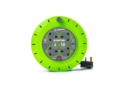 4 Socket 10M Extension Reel