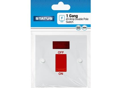 Status 1Gang 45amp Double Pole Switch