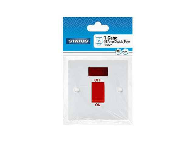 Status 1Gang 45amp Double Pole Switch