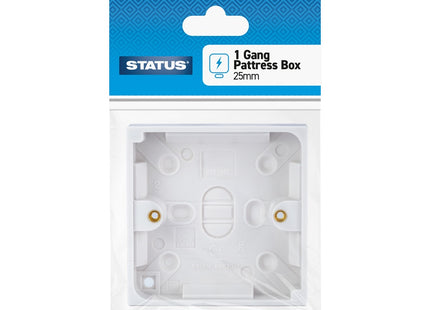 1 Gang Pattress Box 25mm