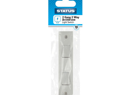 2 gang - 2 way - Architrave Light Switch