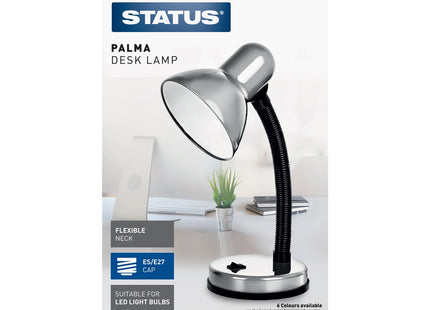 Palma Desk Lamp - Silver