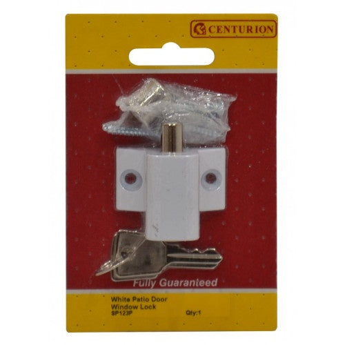 Window and Patio Lock, White, 45mm x 35mm