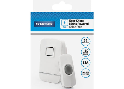 Status Wireless Plug In Door Chime