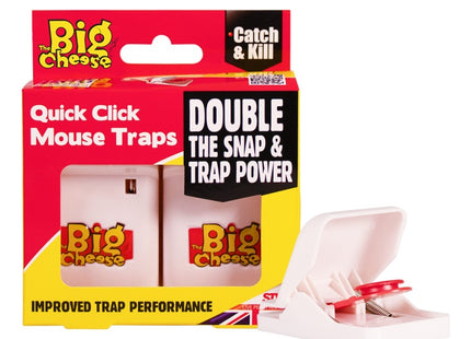 Quick Click Mouse Traps 3Pk