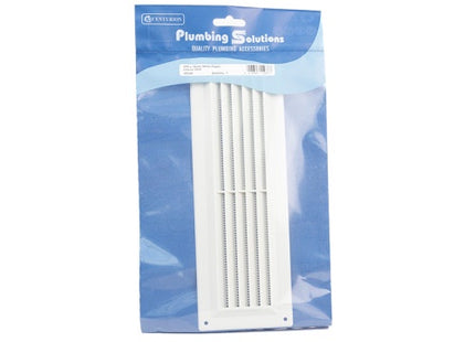 PS 9" X 3" White Plastic Louvre Vent