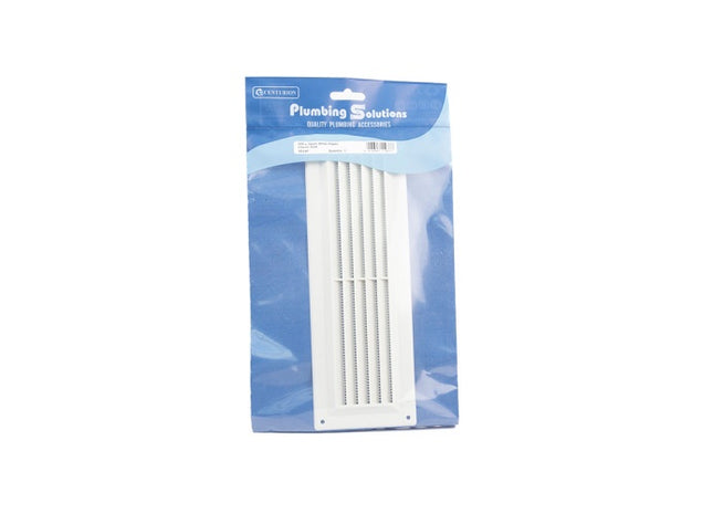 PS 9" X 3" White Plastic Louvre Vent
