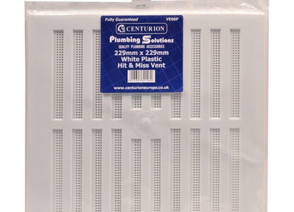 Ps White Plastic Hit & Miss Vents