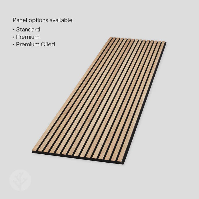 ACUPANEL Acoustic Slat Wall Panels OAK ( OILED FINISH )