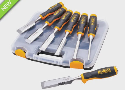 XMS25CHISEL DeWalt 6 Piece Chisel Set With Free Chisel Knife