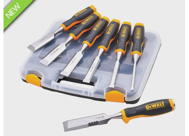 XMS25CHISEL DeWalt 6 Piece Chisel Set With Free Chisel Knife
