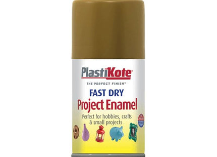 Plastikote Fast Dry Enamel Aerosol Antique Gold 100ml PlastiKote - RockBottom Nothampton