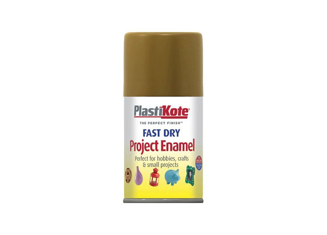 Plastikote Fast Dry Enamel Aerosol Antique Gold 100ml PlastiKote - RockBottom Nothampton