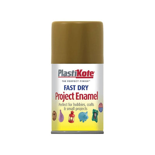 Plastikote Fast Dry Enamel Aerosol Antique Gold 100ml PlastiKote - RockBottom Nothampton