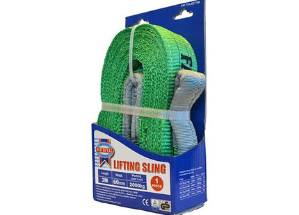 Faithfull Lifting Sling Green 2 Tonne 60mm x 3m Faithfull - RockBottom Northampton
