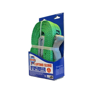 Faithfull Lifting Sling Green 2 Tonne 60mm x 3m Faithfull - RockBottom Northampton