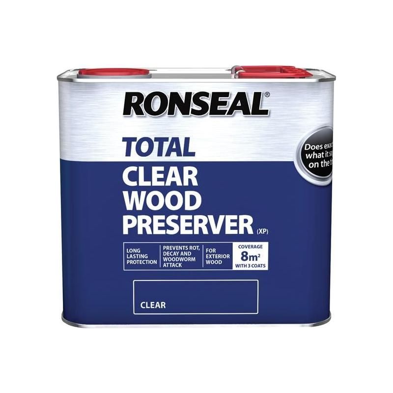 Ronseal Trade Total Wood Preserver Clear 2.5 litre Ronseal - RockBottom Nothampton
