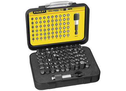 Stanley® Hand Tools Bit Set & Holder, 61 Piece STANLEY® Hand Tools - RockBottom Nothampton