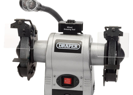 Draper Bench Grinder With Worklight, 150mm, 370W 05095 Draper - Town Tools 