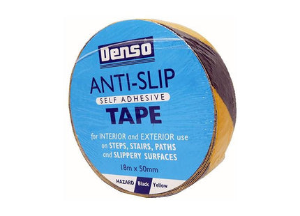 Sylglas Anti-Slip Tape 50mm x 18m Black & Yellow Hazard Sylglas - RockBottom Nothampton