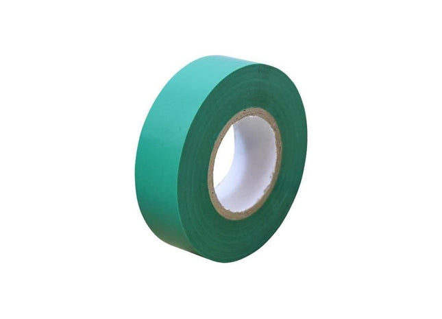 Faithfull PVC Electrical Tape Green 19mm x 20m Faithfull - RockBottom Northampton