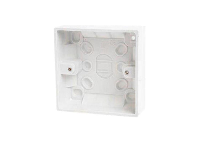 Dencon Pattress Box 1-Gang 28/32mm Dencon - RockBottom Northampton