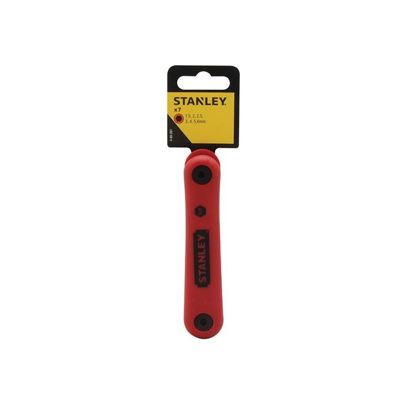 Stanley® Hand Tools Metric Folding Hexagon Key Set,7 Piece STANLEY® Hand Tools - RockBottom Nothampton
