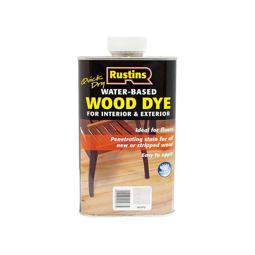 Rustins Quick Dry White Wood Dye 250ml Rustins - RockBottom Nothampton