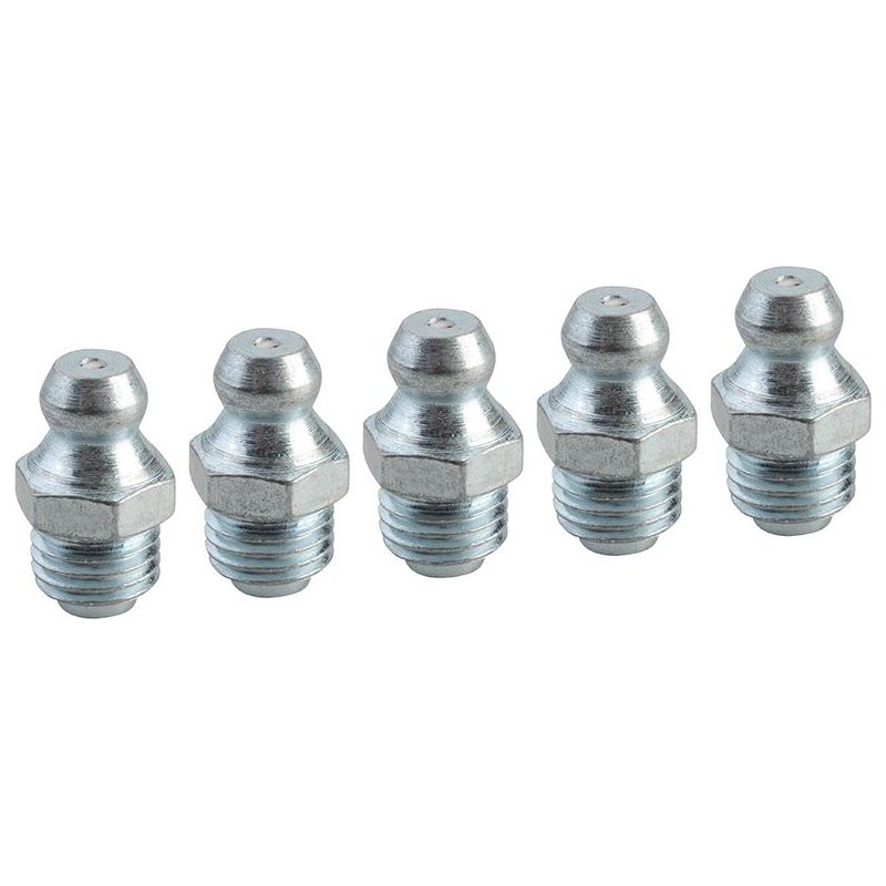 Faithfull Grease Nipple Straight M8 x 1.0 (Pack 5) Faithfull - RockBottom Northampton