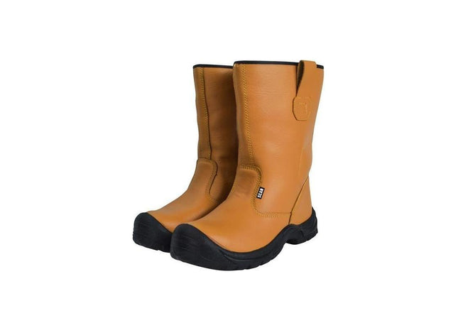 Scan Texas Lined Rigger Boots Tan UK 9 EUR 43 Scan - RockBottom Nothampton