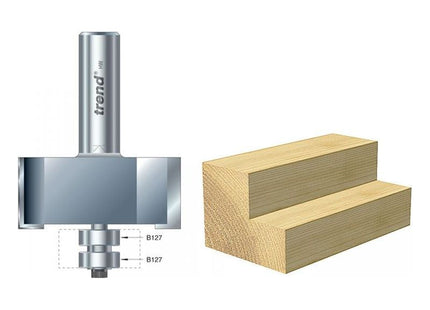 Trend 46/390 x 1/2 TCT Bearing Guided Rebater 22.5mm x 50.8mm Trend - RockBottom Northampton