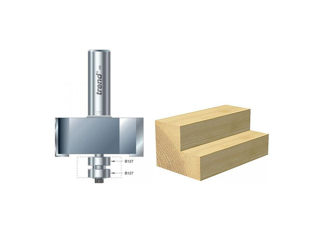 Trend 46/390 x 1/2 TCT Bearing Guided Rebater 22.5mm x 50.8mm Trend - RockBottom Northampton