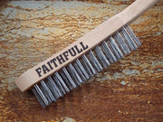 Faithfull Heavy-Duty Stainless Steel Scratch Brush, 3 Row Faithfull - RockBottom Northampton