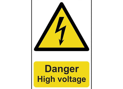 Scan Danger High Voltage - PVC Sign 200 x 300mm Scan - RockBottom Nothampton