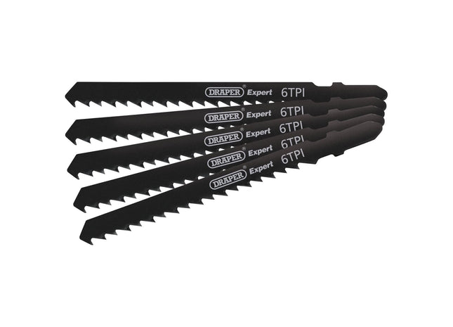 Draper DT144D Jigsaw Blade Set, 100mm (5 Piece) 81725 Draper - Town Tools 