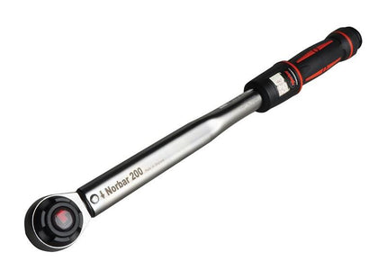 Norbar Pro 200 Adjustable Mushroom Head Torque Wrench 1/2in Drive 40-200Nm Norbar - RockBottom Nothampton