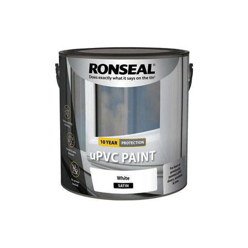 Ronseal uPVC Paint White Satin 2.5 litre Ronseal - RockBottom Nothampton