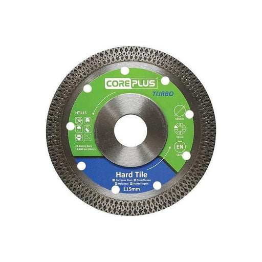 Coreplus HT115 Hard Tile Turbo Diamond Blade 115mm CorePlus - RockBottom Northampton