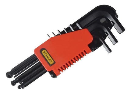 Stanley® Hand Tools Metric Ball End Hexagon Key Set, 9 Piece STANLEY® Hand Tools - RockBottom Nothampton