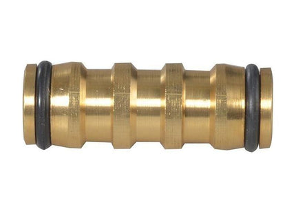 Faithfull Brass 2-Way Hose Coupling 12.5mm (1/2in) Faithfull - RockBottom Northampton